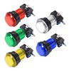 uxcell Game Push Button 33.5mm Round 12V LED Light Push