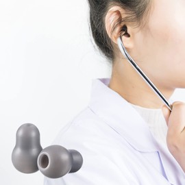 Silicone Ear Tips Earplug Replacement for Littmann Stethoscopes - Comfortable Fit Littman Ear Tips Replacement，Stethoscope Ear Pieces,Cardiology IV Parts & Littmann Stethoscope Parts (Grey)