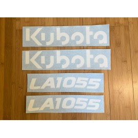 Aftermarket Kubota LA1055 Decal Kit Loader Arm  - VINYL Aftermarket Sticker Set L6060 L4760