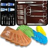 Sterile Sutures Thread with Needle Plus Tools: Extra Large Mixed