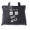 Tardis Bad Wolf Tote Bag (Black)