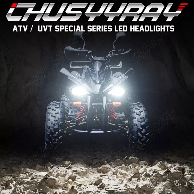 CHUSYYRAY LED HEADLIGHT BULBS For 2014-2023 HONDA RANCHER, FOREMAN, RUBICON