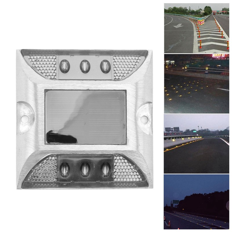 Solar Deck Light 6LED Solar Powered Driveway Light Highway Double