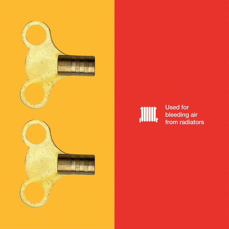 Amtech C3110 2 Piece Brass Radiator Key Set