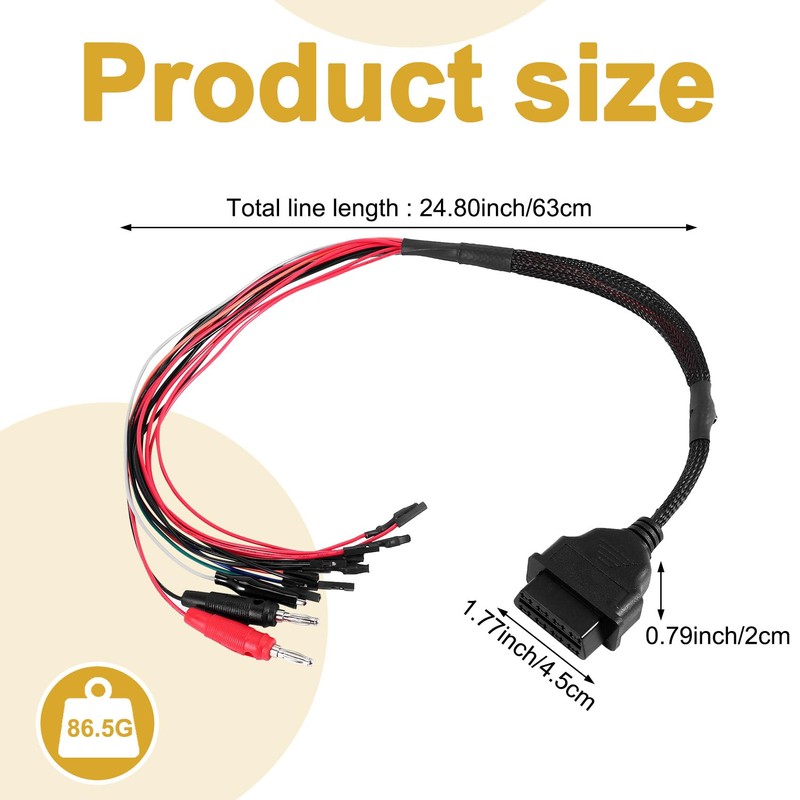Oiiwowi Car MPPS V18 Version V18.12.3.8 Breakout Tricore Cable ECU