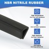 PATIKIL 5/16" Rubber Edge Trim, 6.6 ft Flexible U Channel