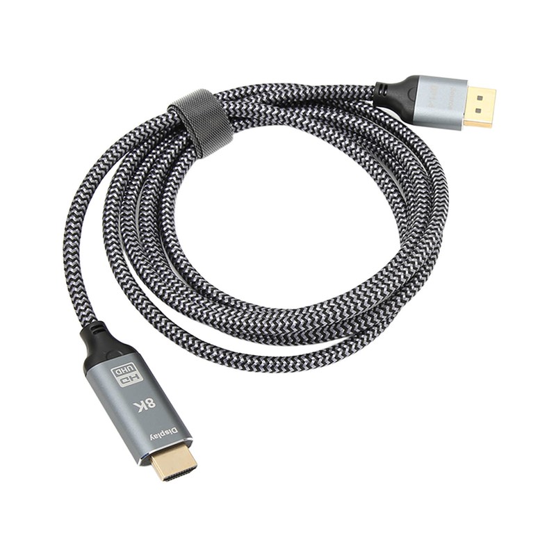 DisplayPort 1.4 to HD Multimedia Interface 2.1 Adapter Cable 8K