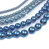 Gocelyn 520 PCS Natural Gemstone Smooth Round Crystal Glass Beads