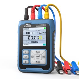 DollaTek SG-003A 0-10V Adjustable Current Voltage Simulator Signal Generator Sources Transmitter Calibrator Multiple Signal Modes 2.4 Inch Digital Display Voltage Frequency Generator for PLC System Debugging