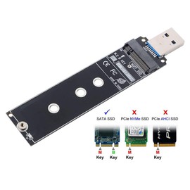 Xiwai B/M-Key NGFF M2 SSD to USB 3.0 External PCBA Conveter Adapter Card Flash Disk Type