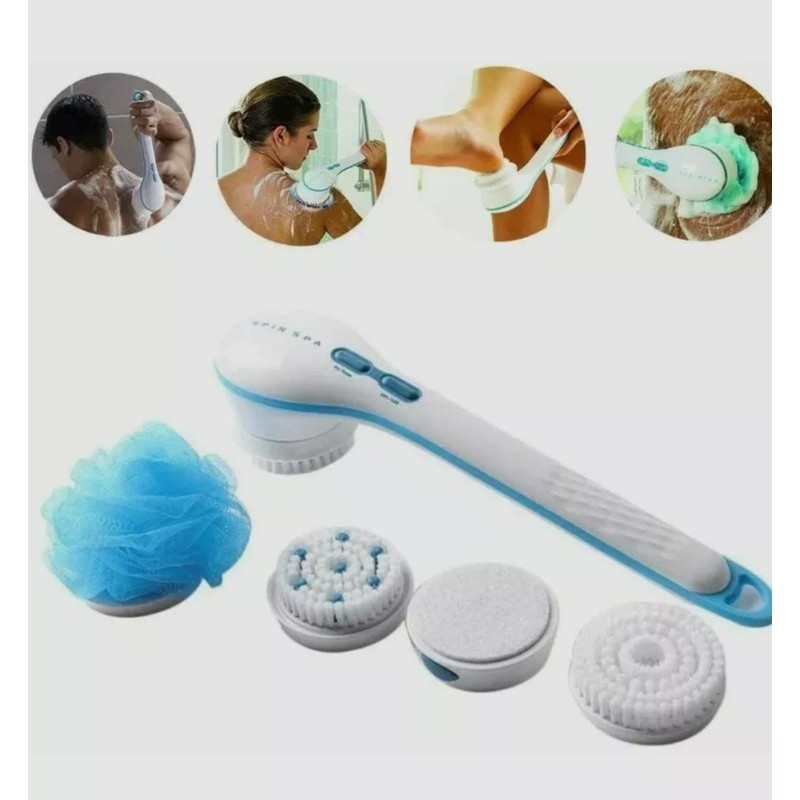 Spin Spa Body Brush Deluxe 10 pc Kit - Teal