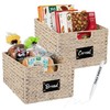 Best Choice Products Pantry Baskets Set of 2 16x12in Water