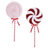 Toyland® Pack of 2 - Red & White Giant Sparkly