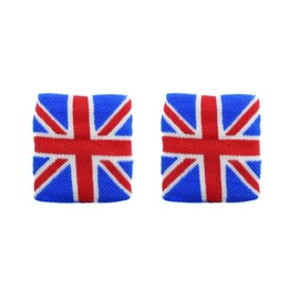 Generic Children's Kids Union Jack Wrist Sweatbands Britain Union Jack Flag Wristbands 2 Pcs
