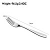 Aninhao 8 Piece Stainless Steel Serving Forks, 24cm Buffet Serving