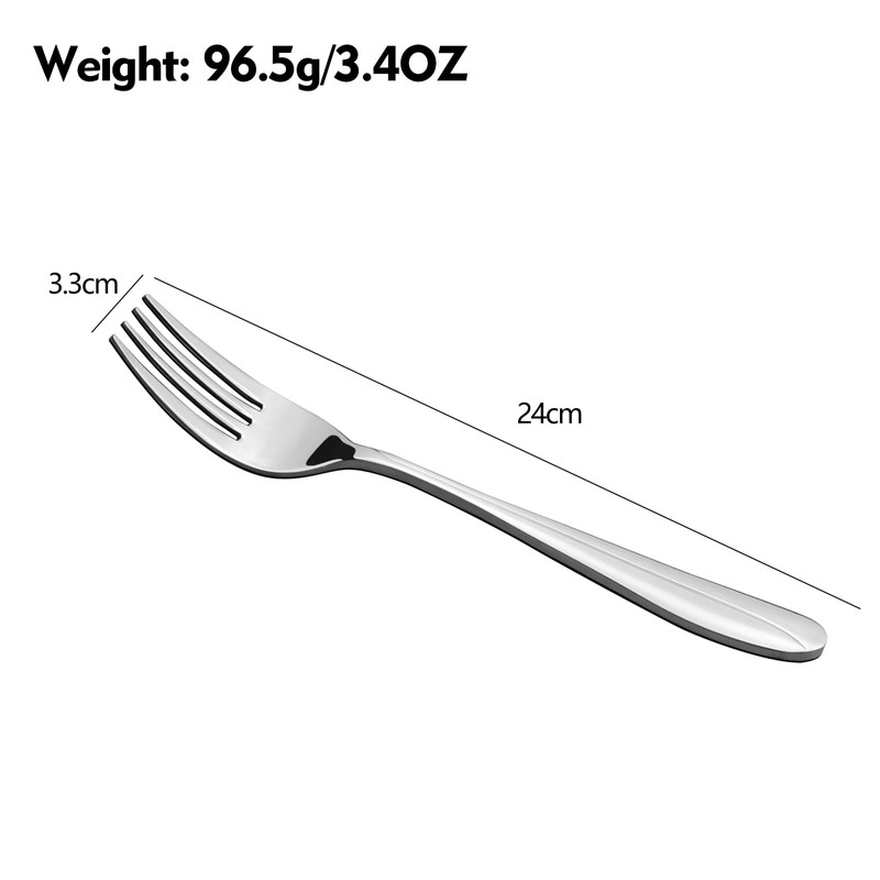 Aninhao 8 Piece Stainless Steel Serving Forks, 24cm Buffet Serving