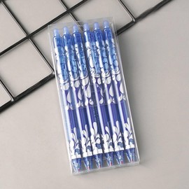 MOZXIRZ 6 Pcs Erasable Gel Ink Pens Erasable Retractable Pens 0.5mm Blue Ink Smooth Writing Pen Office School Supplies Aesthetic Pen for Women Men Girls Boys (6Pcs Blue Ink)