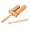 Chinese Bangzi Wooden Cylinder Clapper Treble Bass Percussion Musical Instruments