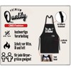 OM3® BBQ Aprons Aprons Kitchen Apron for Adults Unisex, Black
