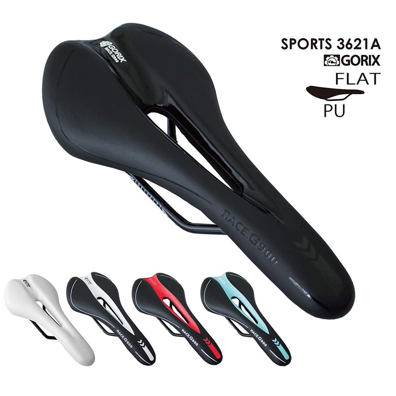 GORIX 3621A Bicycle Saddle, Low Rising, Perforated, Tension Type, Customized,