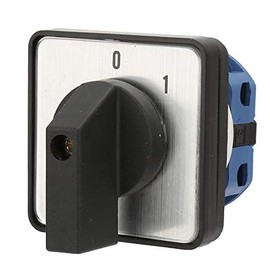 Changeover Switch Universal Rotary Cam Selector LW26-20 C02/1 2 Position 4 Terminals Rotary Selector Cam Switch Panel Mount (220V, 20A)