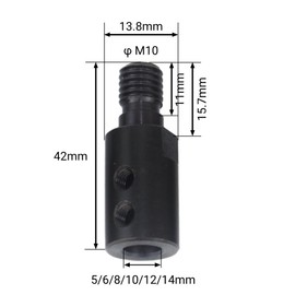 M10 Connection Rod 8 mm Steel Motor Shaft Coupling Angle Grinder Sleeve Saw Blade Coupling Connection Rod Adapter