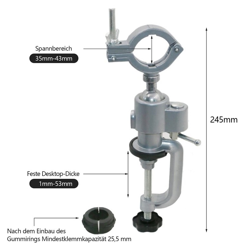 aleawol Electric Drill Stand, 360 Degree Rotation, Multifunctional Vertical Drill