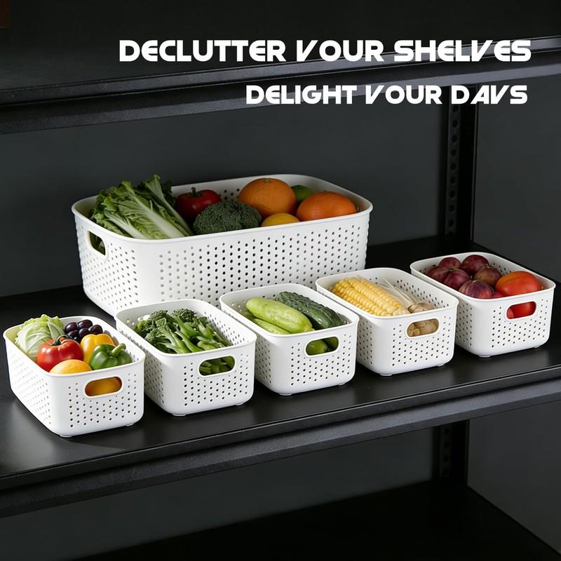 LivLab Mker Food Storage Container Sets BPA-Free Plastic Stackable Shelf