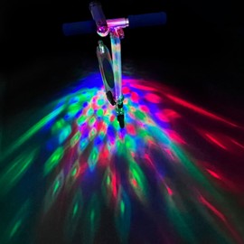 Eliteemo LED Disco Scooter Light, Scooter Light Accessories, RGB-Color&Dynamic Patterns, Compitable with Scooter Handlebar, Flexible Angle, Super Bright to Ride at Night Outdoors, Good Gift for Kids