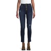 Time and Tru Dark Wash Button Fly Curvy Jeans -