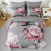 Dobuyly Pink and Grey Comforter Set Queen Size 7 Piece