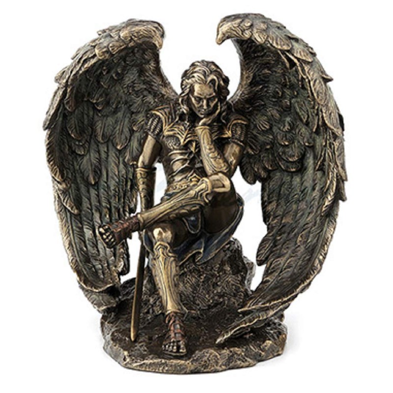 US 6.5" Cold Cast Bronze Color Lucifer The Fallen Angel