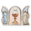 The Healing Corner First Holy Communion Wood Plaque Triptych Gold