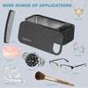 AI Ultrasonic Jewelry Cleaner Retainer Rings Dentures 23OZ (680ML) 360°