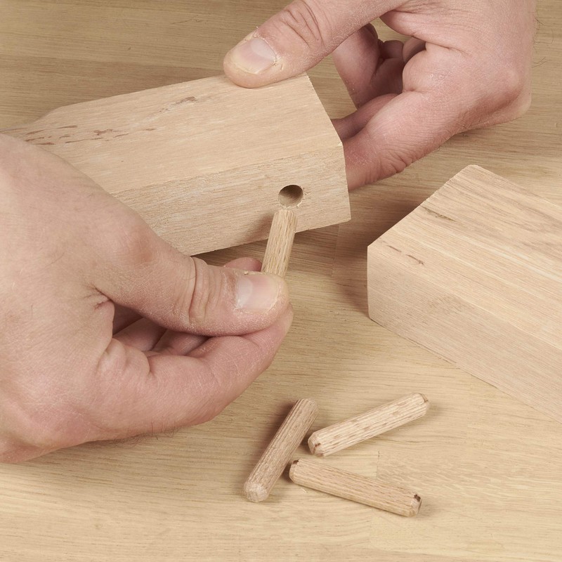 Trend Pack of 50 Beech Wood Dowels 6mm Diameter x