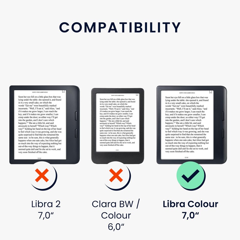 kwmobile Hülle kompatibel mit Kobo Kobo Libra Colour/Tolino Vision Color