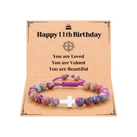 UPROMI 11 Year Old Girl Birthday Gifts, 11th Birthday Bracelet Decorations Gifts for 11 Year Old Girl Preteen Tween Girls Gifts Trendy stuff