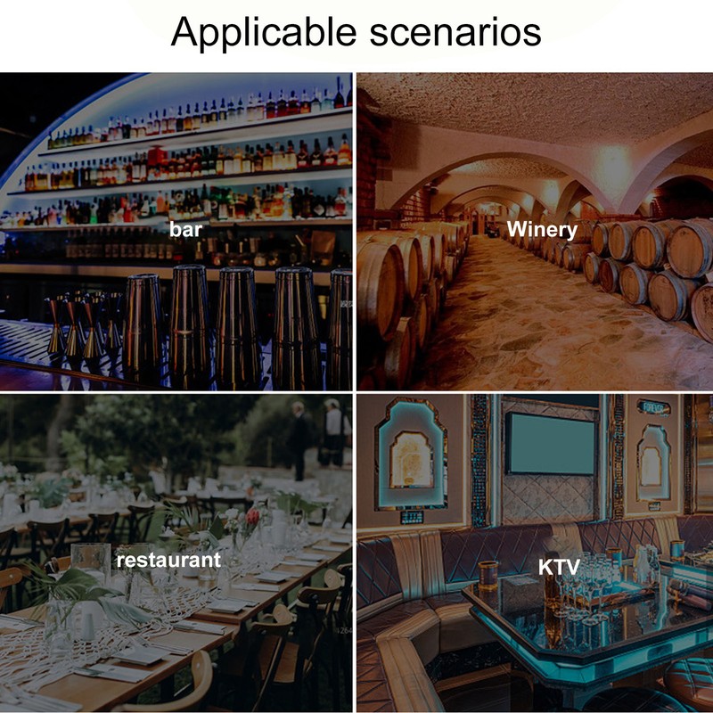 LED Wine Bottle Lamp Innovative Cordless Table Light with USB