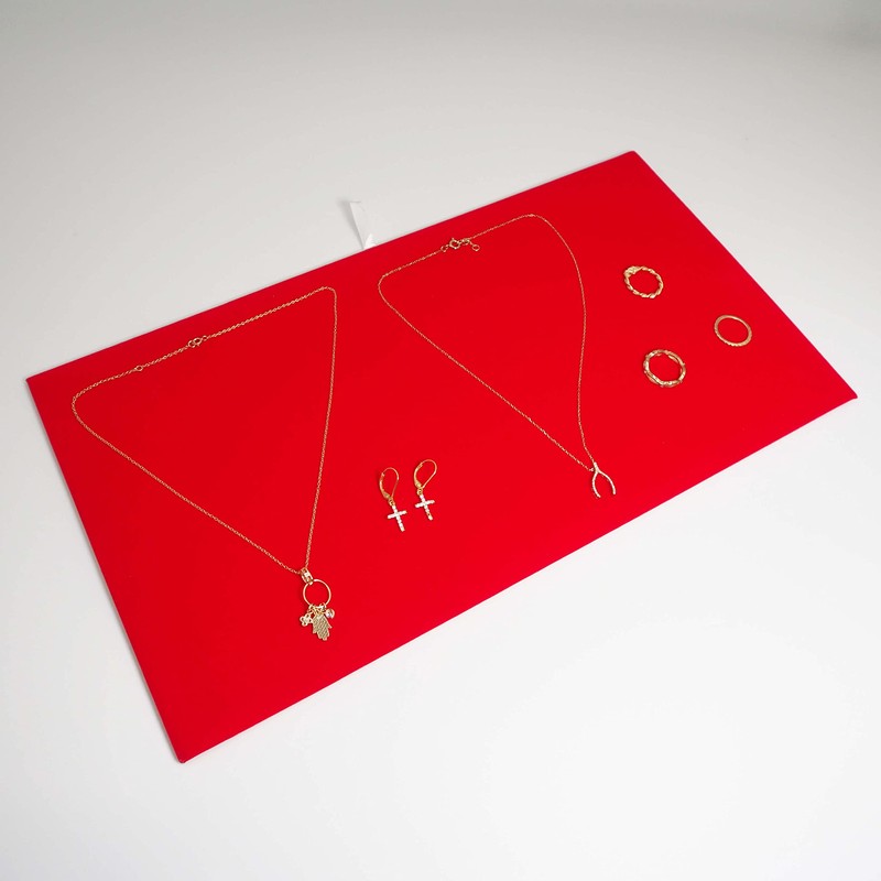 888 Display Red Velour Jewelry Pads Jewelry Organizer can be