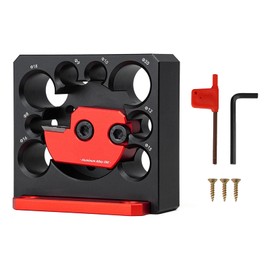 Steel Dowel Plate, 8 Holes Dowel Maker, Wood Dowel Rod Maker from 8/9/10/12/15/16/18/20 mm (Wood Dowel Rod Maker)