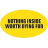 CafePress Nothing Inside Sticker Oval Car Bumper Sticker