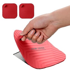 MAOYONG - Tapón de desagüe de Ducha, Cubierta Cuadrada de Silicona para baño, tapón de Tina, tapón de desagüe para Fregadero de Cocina, tapón de Drenaje de 5.9 Pulgadas, Color Rojo, 2 Unidades