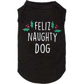 SUEOSU Christmas Dog Shirts for Pet Clothes Soft Breathable Puppy Shirts Printed Pet T-Shirt Puppy Dog Christmas Cosplay Xmas Pet Apparel for Small Medium Large Dogs and Cats (Small, Black)