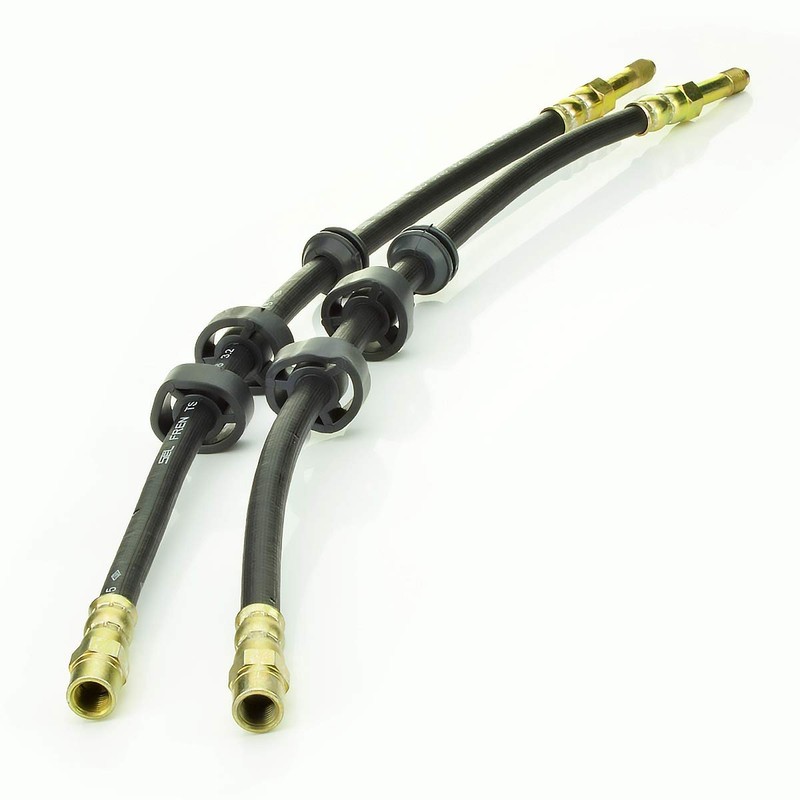 LST 4x Brake Hose Set Front Rear + Retaining Clip