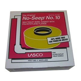 LASCO 04-3304 Harvey's BOL 10 Extra Thick Wax Ring with Sleeve, for Use with 3 in, 4 in Waste Lines, 1-Pack