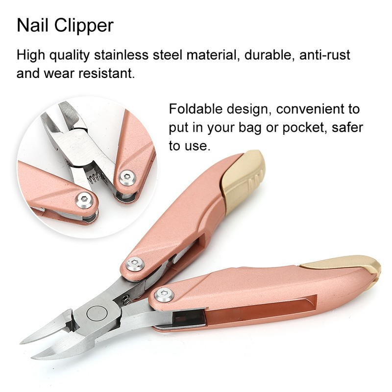 Stainless Steel Foldable Dead Skin Trimmer Clipper Multifunction Manicure Pedicure