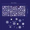 WALPLUS 28.5x60cm Christmas Decorations Wall Stickers Delicate Lace Snowflakes Stickers