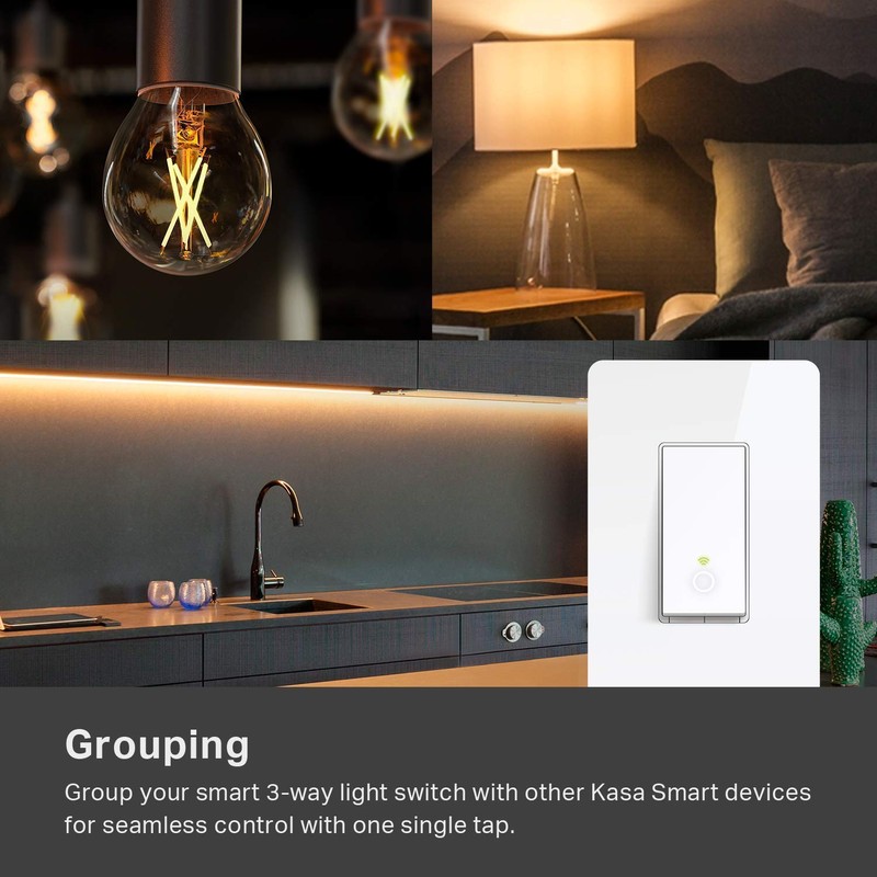 Kasa Smart 3 Way Switch HS210, Needs Neutral Wire, 2.4GHz