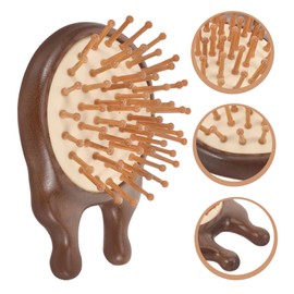 Healeved Detangling Hair Comb Hair Slick Brush Wooden Comb Hard Bristle Brush for Hair Hard Bristle Brush Hair Thin Hair Brush Hair Styling Tools Dry Hair Brush Hair Brush for Thin Hair