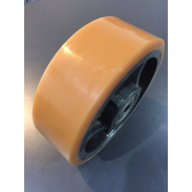 NOVEX 8" x 3" Polyurethane on Cast Iron Wheel with 3/4" Ball Bearing (1)